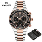 Relógio Naviforce Maverick NF8049 - Cronógrafo Aço Moderno
