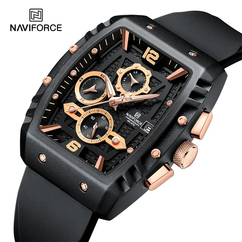 Relógio Naviforce Militar Tonneau NF8025