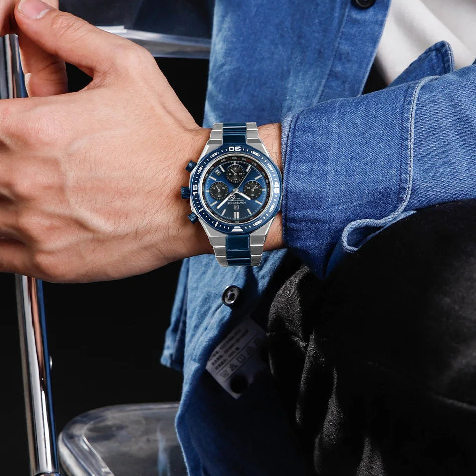 Relógio Naviforce Maverick NF8049 - Cronógrafo Aço Moderno