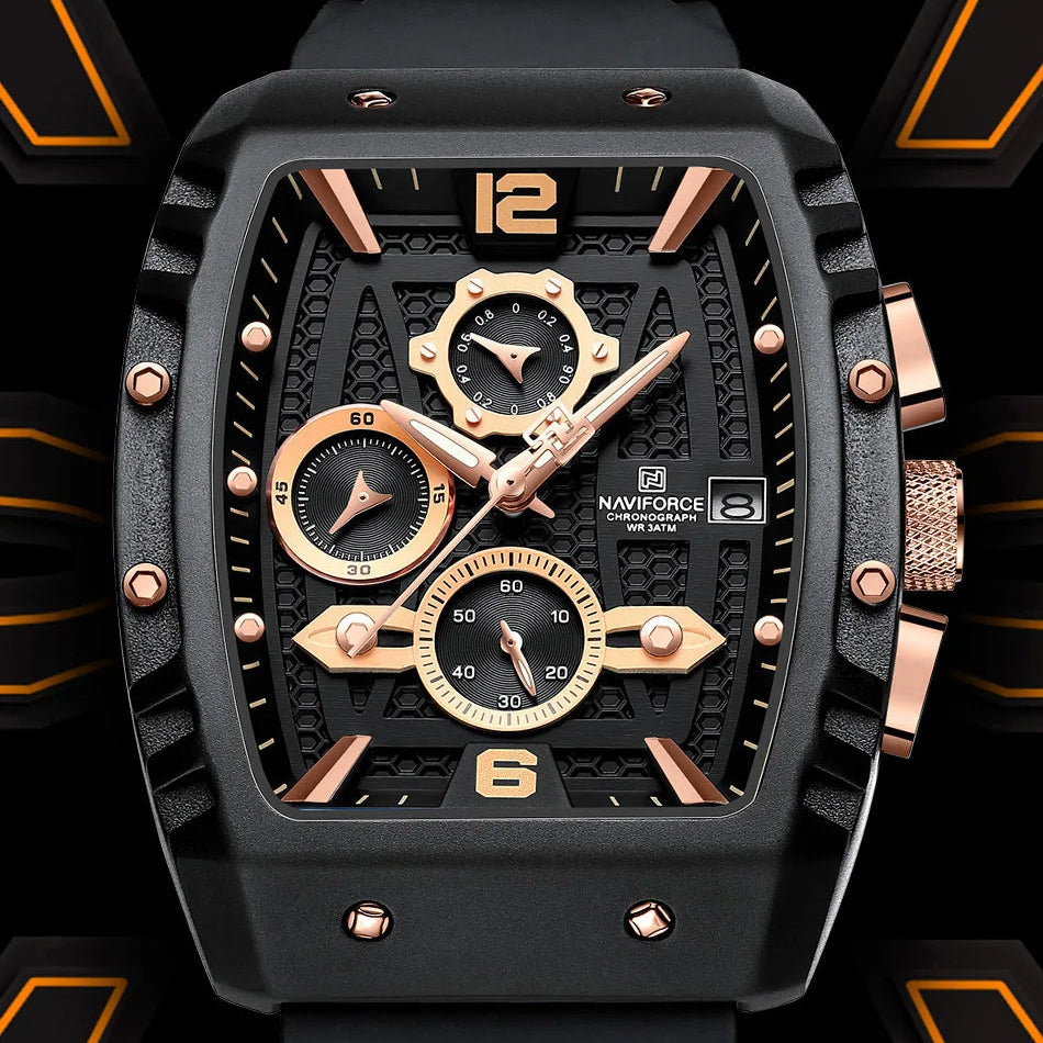 Relógio Naviforce Militar Tonneau NF8025