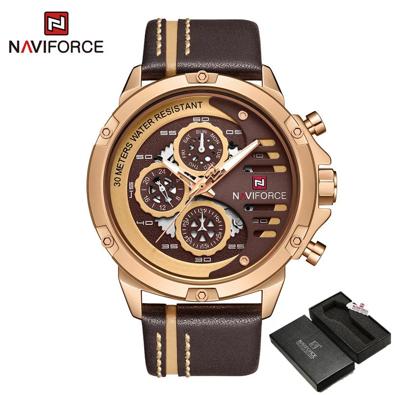 Relógio Naviforce Couro Premium NF9110