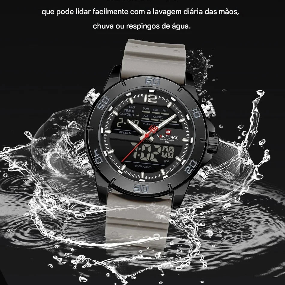 Relógio Naviforce Esportivo Titan Black NF9253T