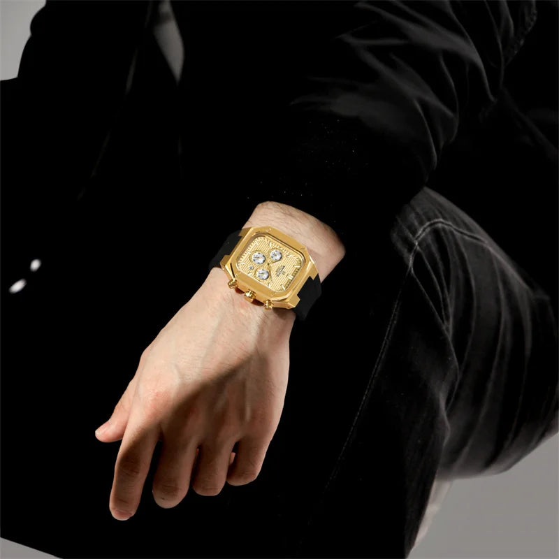 Relógio Naviforce Gold Square NF8037