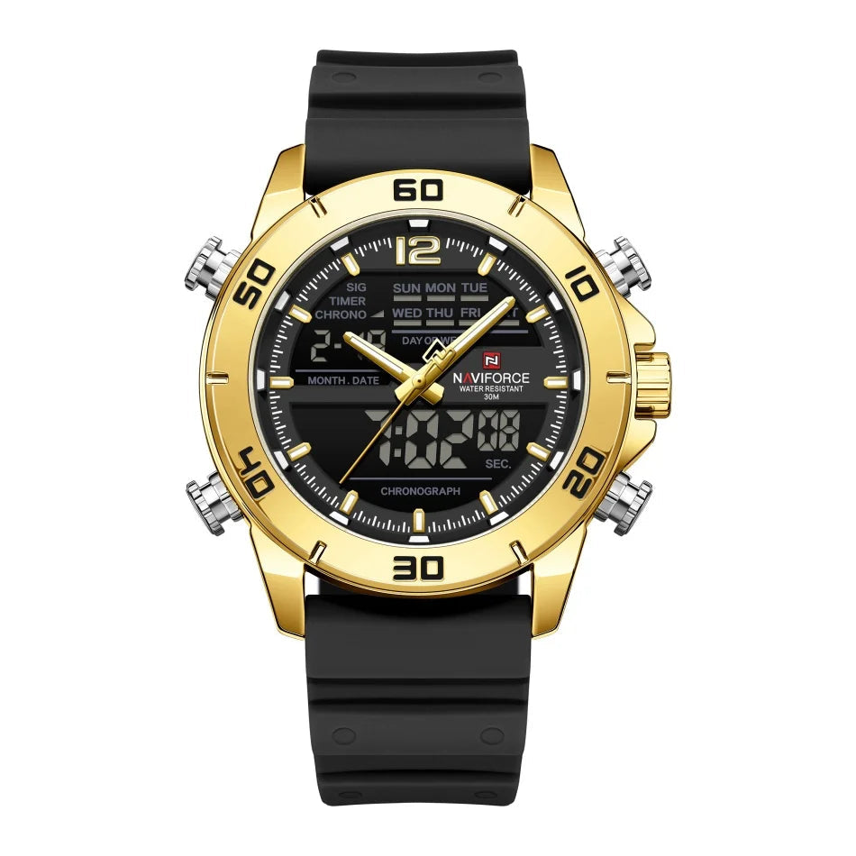 Relógio Naviforce Esportivo Titan Gold NF9253T