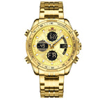 Relógio Naviforce Militar Esportivo Vanguard Gold NF9197