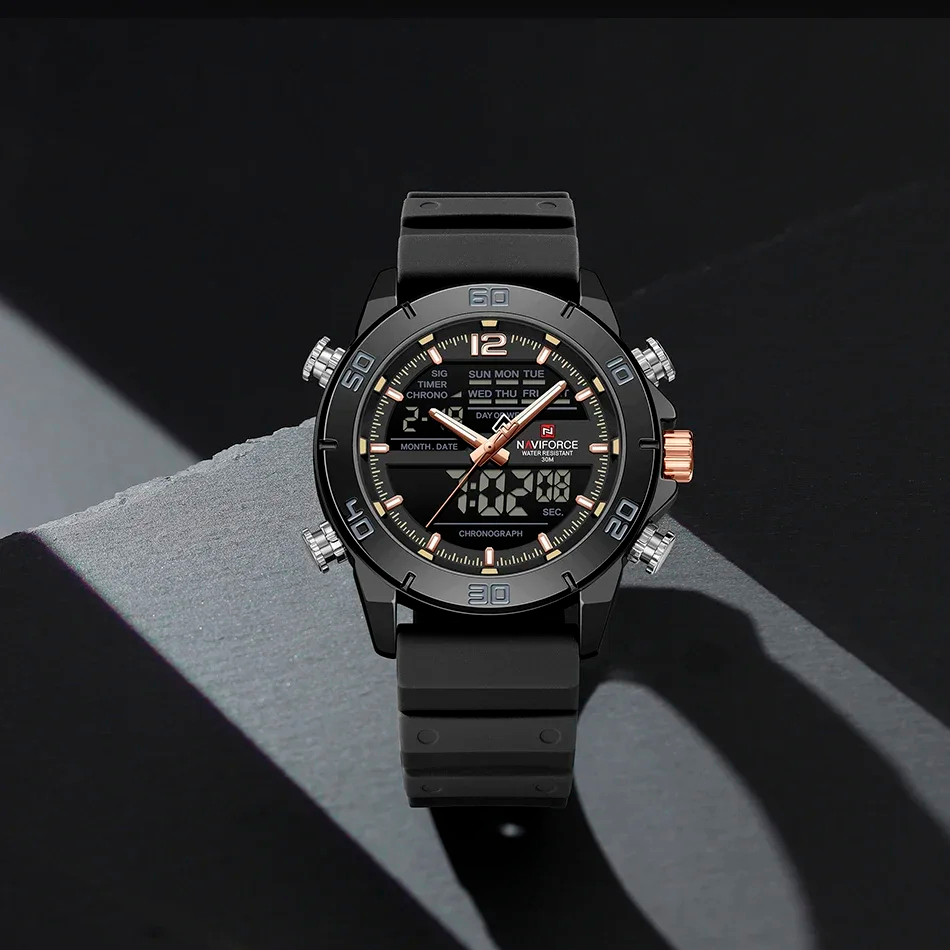 Relógio Naviforce Esportivo Titan Black NF9253T
