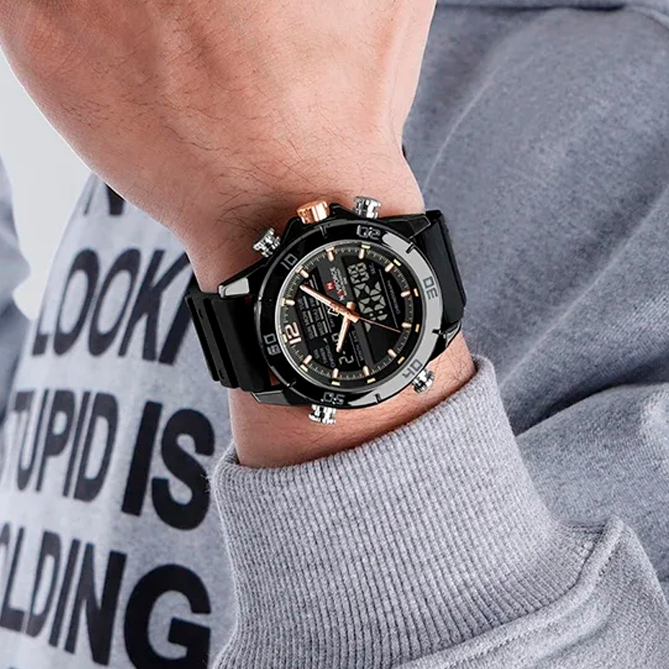 Relógio Naviforce Esportivo Titan Black NF9253T