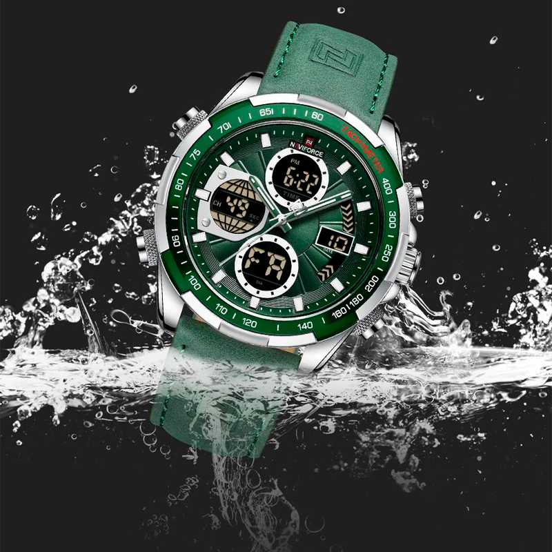 Relógio Naviforce Militar Esportivo Vanguard Green NF9197